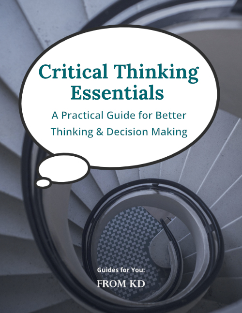 Product image of the cover of Critical Thinking Essentials - a PDF digital download guide to better thinking