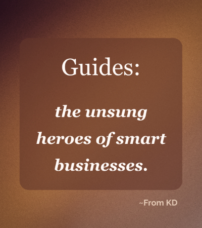 Image for From KD article - From Chaos to Clarity: How Business Guides Save Time and Money - "Guides: the unsung heroes of smart businesses."